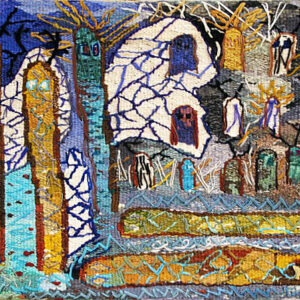 Alene i haven, 1995, 82x57 cm.