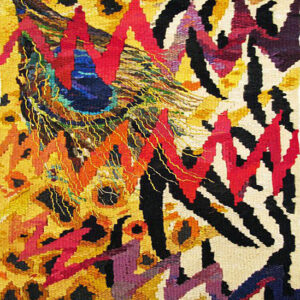 Påfuglefjer, 1987, 44x58 cm