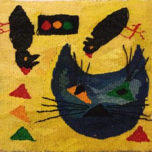 Blå mis, 1995, 40x40 cm