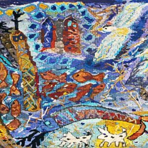 Mellem himmel og jord, 1996, 57x83 cm