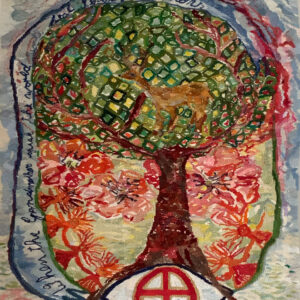 When the grandmothers speak the World will heal. Seven Generations, 2020, 99x113 cm
