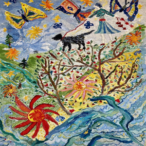 Glædens gang Glædens sang, 2023, 87x94 cm